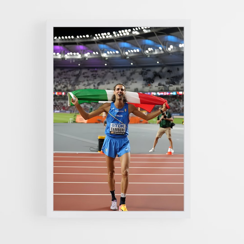 Poster Gianmarco tamberi – affiche Athlétisme (vue 3)